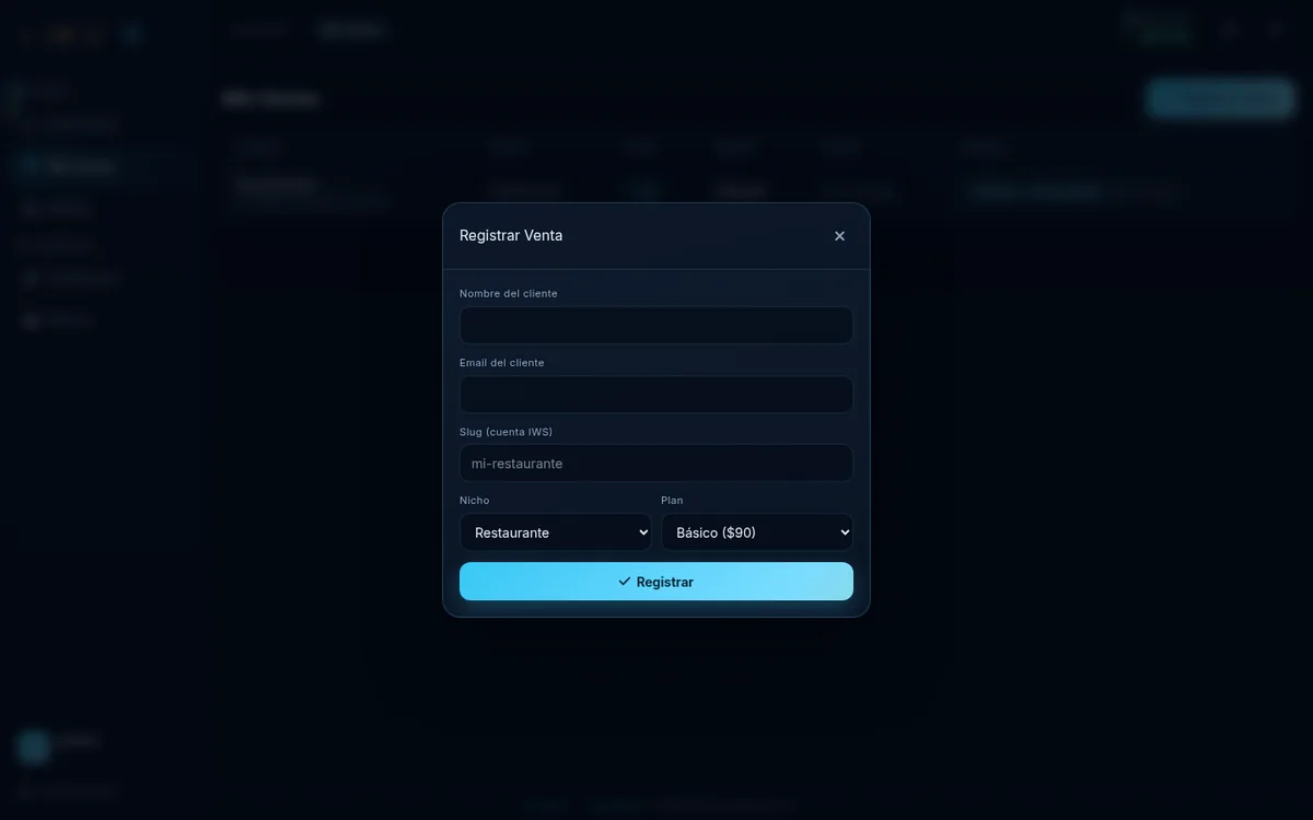 IWS Partners — registro de venta